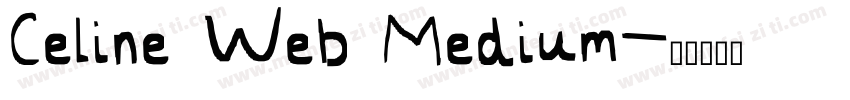 Celine Web Medium字体转换